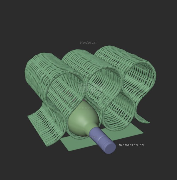 装饰摆件blender模型，单体blender布的-03