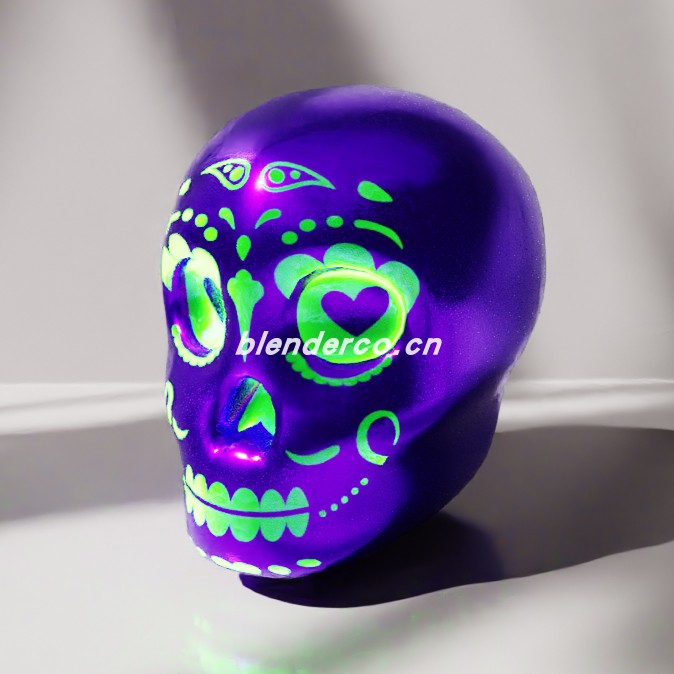 blender墨西哥亡灵节骷髅模型_blender布的88