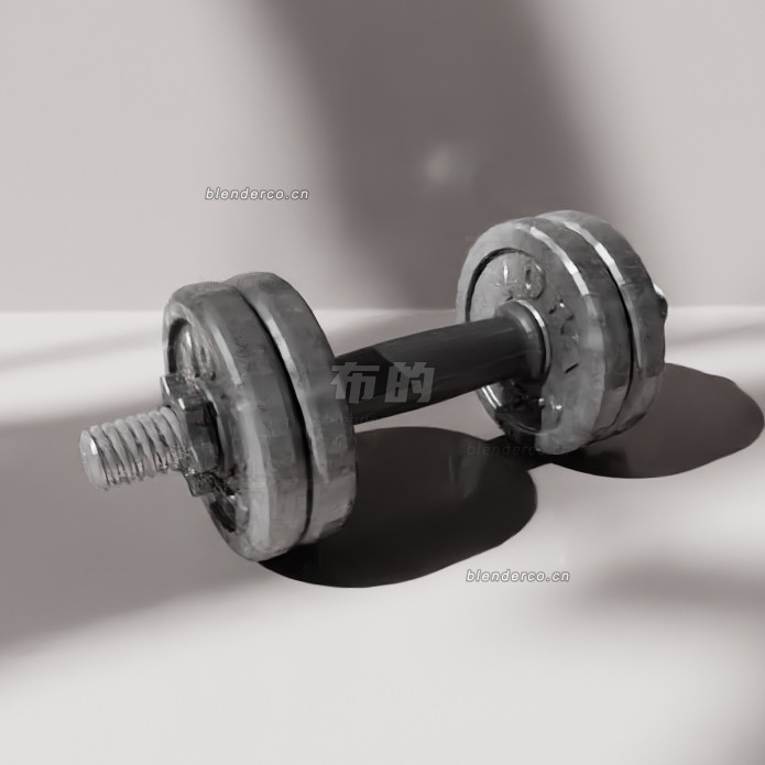 blender哑铃模型_blender布的54