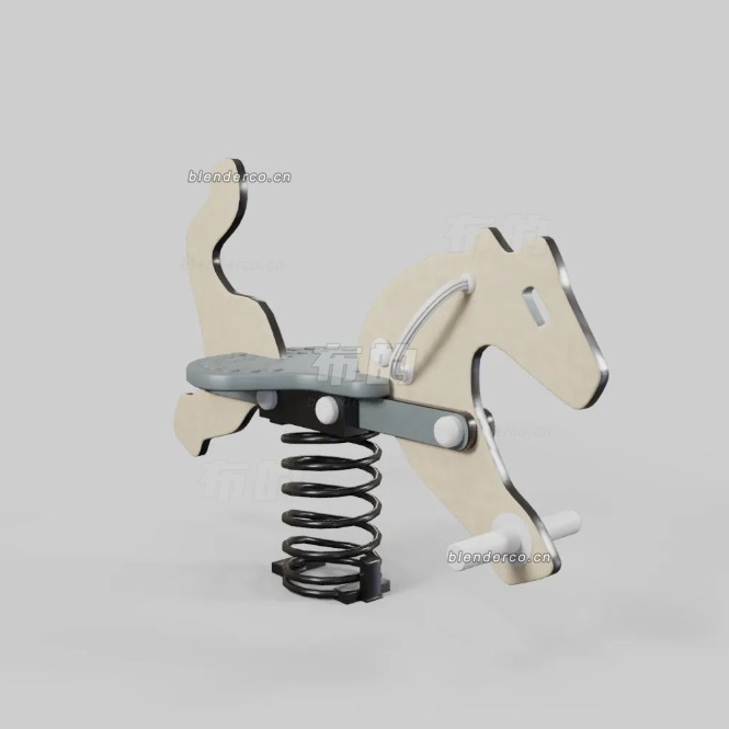 blender游乐场木马模型_blender布的65