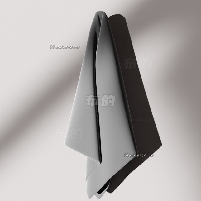 blender挂着的毛巾模型_blender布的10