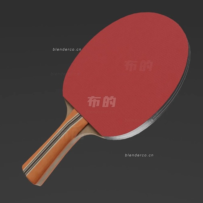 blender乒乓球拍模型_blender布的20