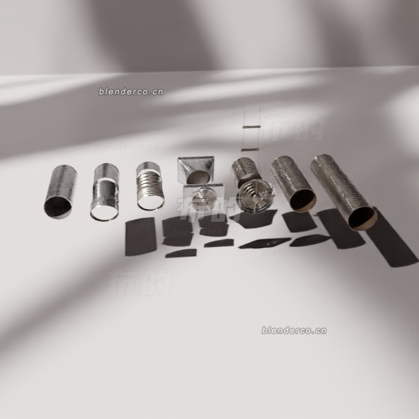 blender不锈钢管子模型_blender布的129
