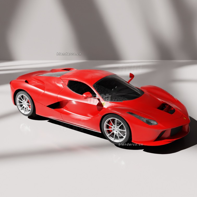 blender法拉利汽车模型_blender布的51