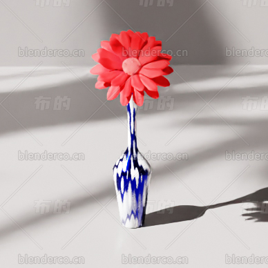 blender花瓶blender布的模型90