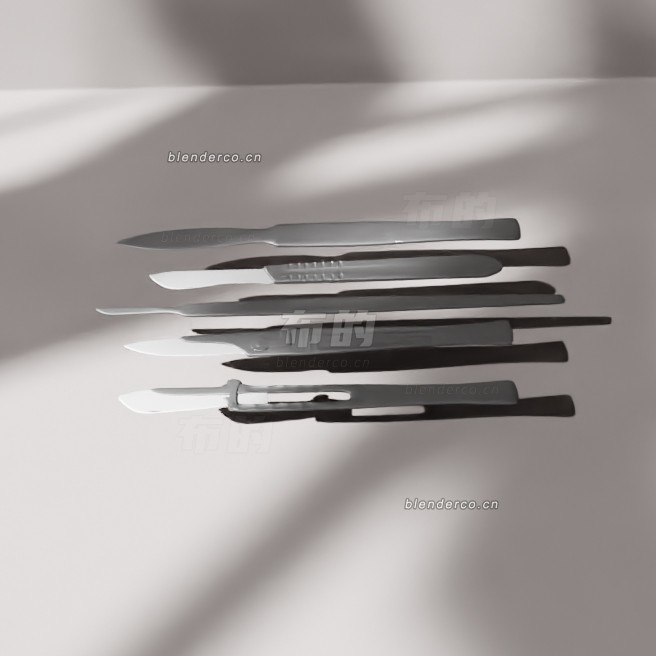 blender牙科手术套装模型_blender布的10