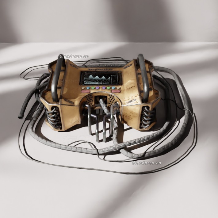 blender科幻分析仪器模型_blender布的16