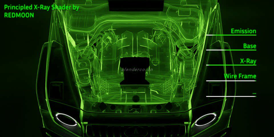 Principled X-Ray Shader (Xray Material Generator) (Fully Procedural)