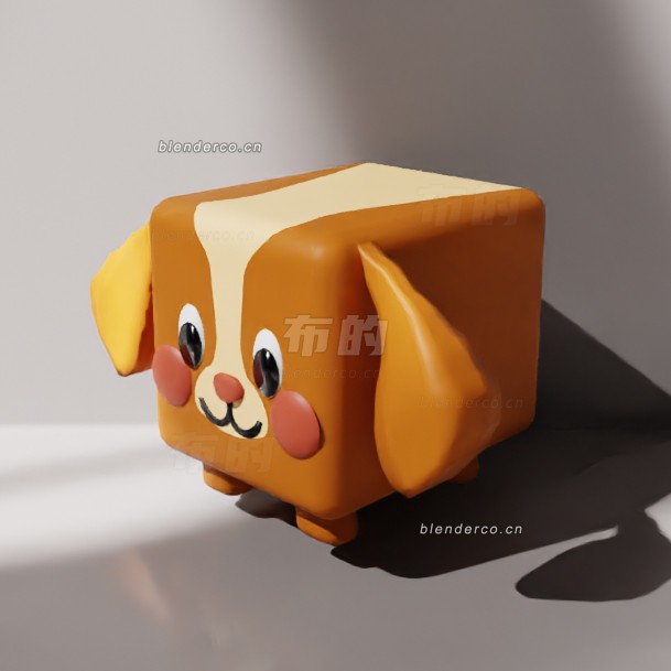 75-棕色狗立方体.jpg