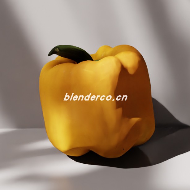 blender甜椒模型_blender布的54