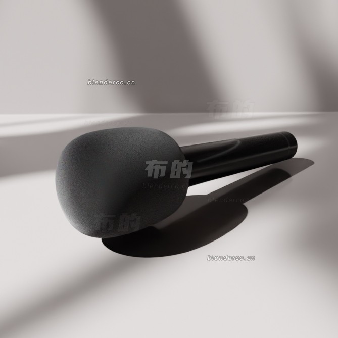 blender带泡沫动圈麦克风模型_blender布的164