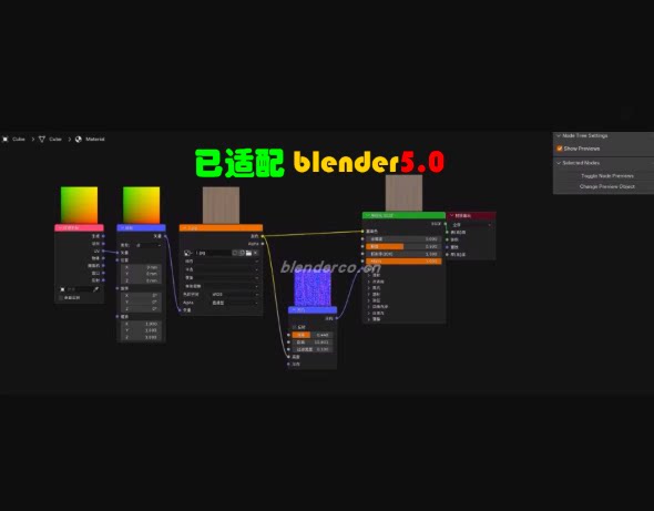 适配blender5.0 材质预览NodePreview 插件，修复1.21版本在blender5.0不显示缩略图的问题