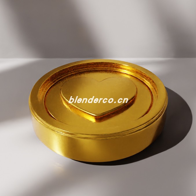 blender心形金币模型_blender布的18