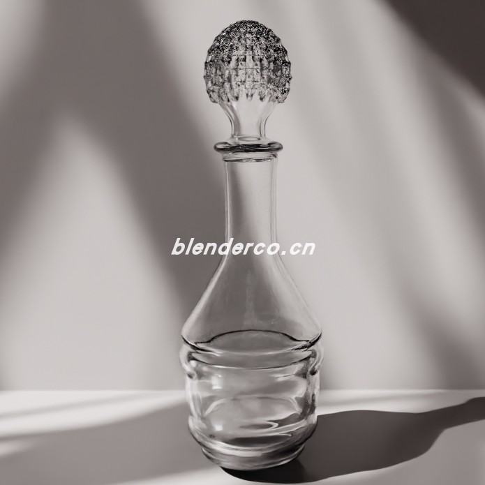 blender现代葡萄酒瓶模型_blender布的88