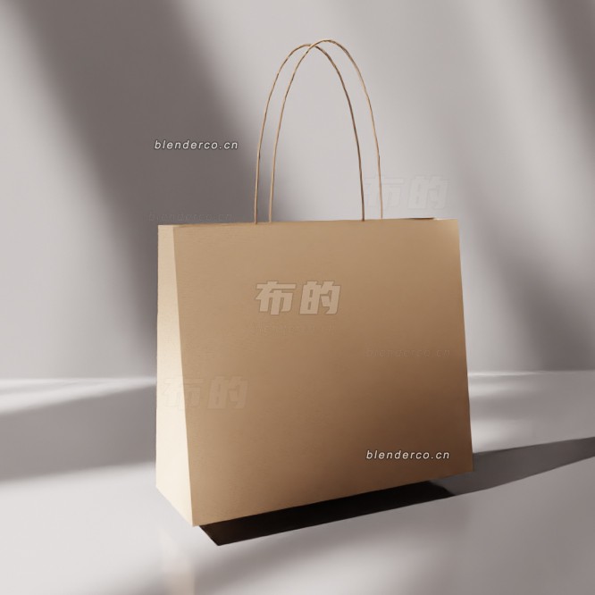 blender纸板袋模型_blender布的89