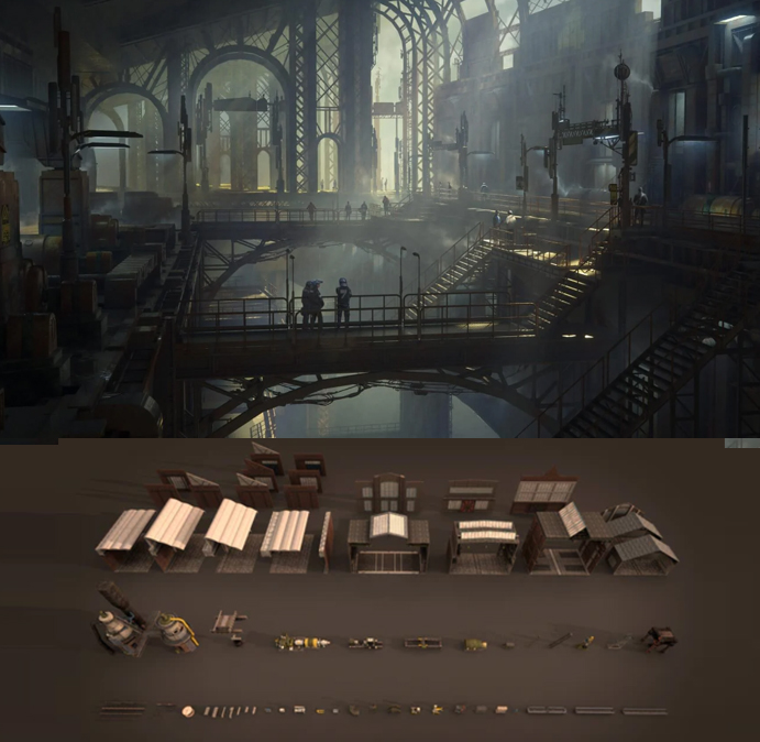 kitbash3D模型KitBash3D-Props Machinery重型设备工厂和工业环境内部环境52
