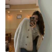 Coco Fur "Light Luxury" Lazy Style!Импортированный мех Tuscana Integrated Fur Poat самка зима
