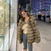 COCO LIMITED hiện tại nữ hoàng phim tối ngựa nhập khẩu lông cáo nữ - Faux Fur Faux Fur