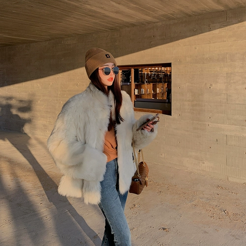 Coco Fur ‘Новый год подарок» многоцветный импорт Tuscana Fur All -In -Fur Poat