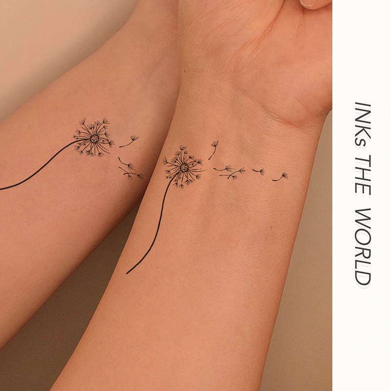 Butoo Tattoo Stickers Dandelion Tattoo Stickers for Women Waterproof Long-Lasting Tattoo Stickers Arm Tattoo Stickers