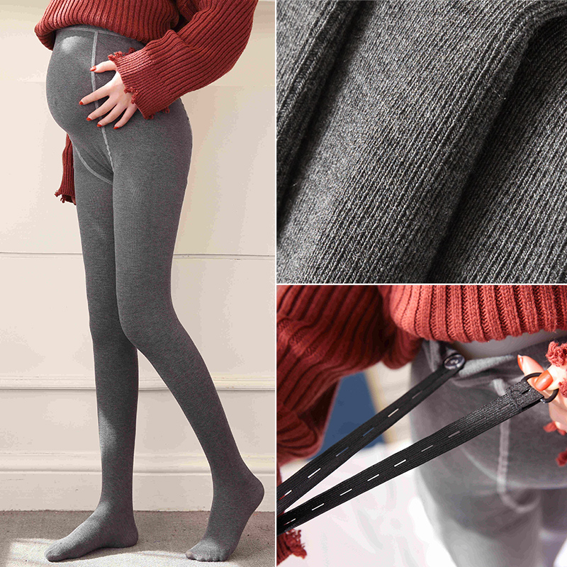 Pregnant women's leggings pantyhose spring and autumn thin section belly support pregnancy autumn pantyhose winter pants plus velvet thick stockings