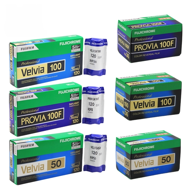 Fuji Color Negative Film Reversal Film Provia Velvia Rdp Rvp50 100 135 120
