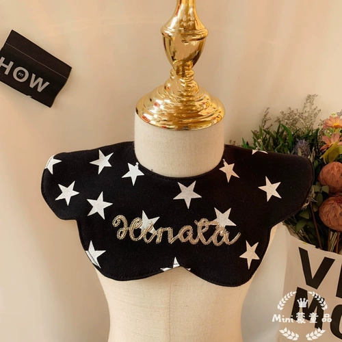 Брендовый хлопковый детский демисезонный нагрудник, слюнявчик для младенца