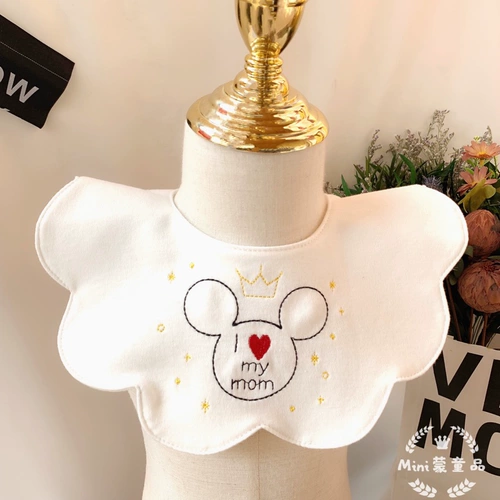 Брендовый хлопковый детский демисезонный нагрудник, слюнявчик для младенца