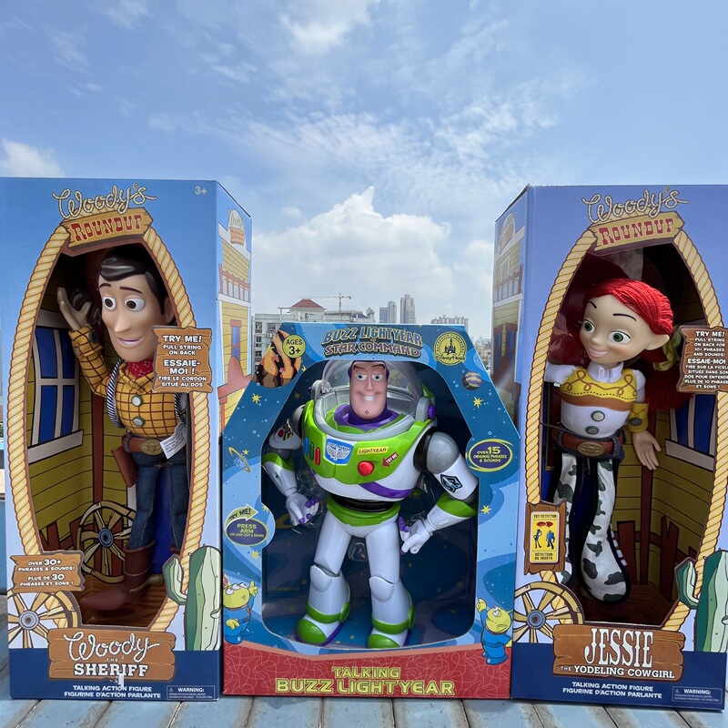 Buzz Lightyear Toy Story 4 Talking Woody Jessie Action Figure Doll with Wings, Light and Sound Model Buzz Lightyear Toy Story 4 Talking Woody Jessie Action Figure Doll with Wings, Light and Sound Model