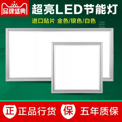 Boutique LED light integrated ceiling panel light 30*30 flat panel light aluminum gusset kitchen light dressing room 300x600