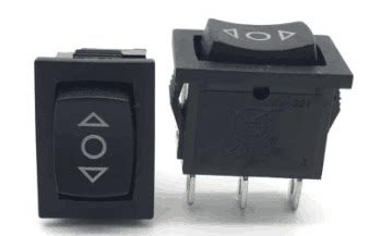 KCD1 rocker switch unilateral bilateral self-resetting rocker power switch 3 feet 3 gears black 15*21mm