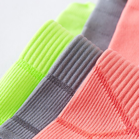 Professional Sports Running Socks for Men and Women, Thin Marathon Quick-Drying Sweat-Absorbent Breathable Short-Tube Pink Summer Fitness Socks