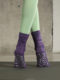Mid-Calf Yoga Socks, Long Professional Non-Slip Five-Toe Pilates Socks, Gym Training, Spring and Summer, Vintage Color