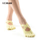 Meikan Women's Yoga Five-Toe Socks for Summer, Double Cross Strap Professional Non-Slip Floor Socks