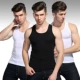 Áo ba lỗ nam cotton mỏng thanh lịch bó sát thể thao áo vest nam mùa hè áo liền thân màu sắc Hàn Quốc áo khoác vest nam hàn quốc