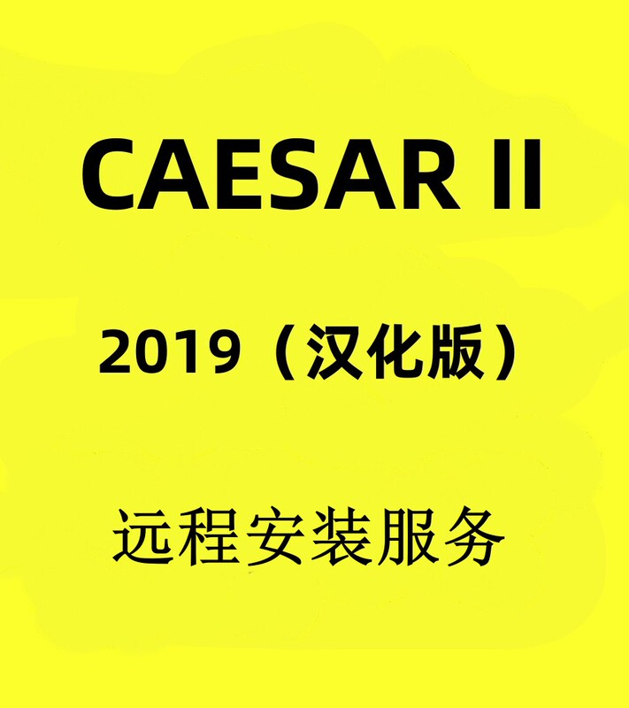 Caesar Ii2019 (Chinese Version) Pipeline Calculation Software/Remote Installation Service