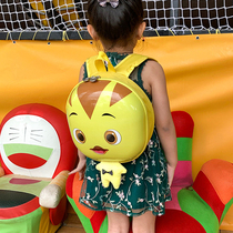 Meng chicken team schoolbag kindergarten eggshell 2021 new autumn girl Japanese baby backpack 3 years old 4 to 6 years old