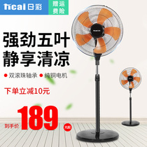 Japanese color 18 inch pure copper double ball bearing electric fan floor fan household commercial large wind dormitory industrial fan