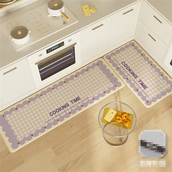 Kitchen floor mats are non-slip and oil-proof, wipeable and wash-free, high-end special floor mats for household diatom mud, absorbent and quick-drying mats.
