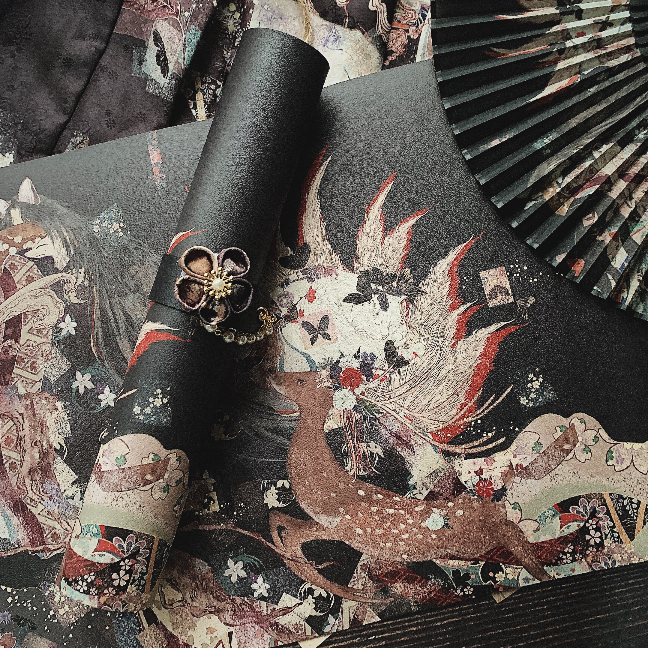 Kukawa Lolita collaborated to learn writing office anti - skid student computer game PU large mouse tablemat