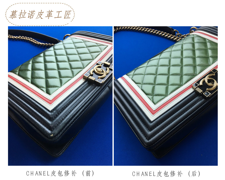 Repair bag cleaning luxury care leather shoes maintenance hardware replacement zipper repair leather coloring Murano
