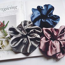 30 momme heavy silk hair ring mulberry silk large intestine ring ins French handmade hair rope tied hair head flower