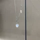Серебряная змея костная цепь любви (белая любовь камень A728