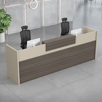 Company Reception Desk Creative Cashier Desk Training Institution Greeting Service Bar Desk Hotel Non Grilled Lacquer