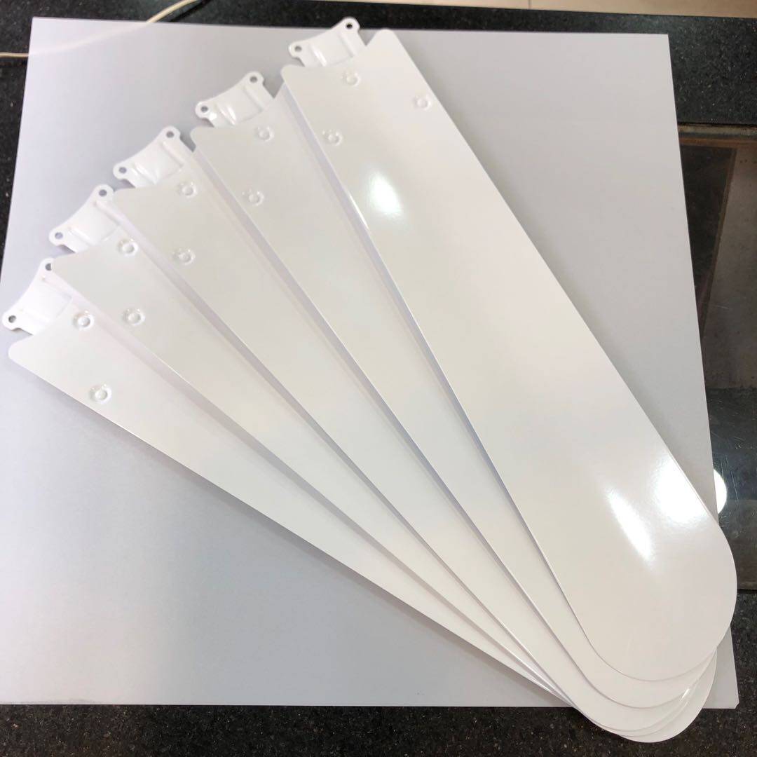 Потолочный вентилятор 远东5叶页吊扇王56寸1400白色绿色叶子片风扇叶5片铁制叶叶片配件 Far East electric