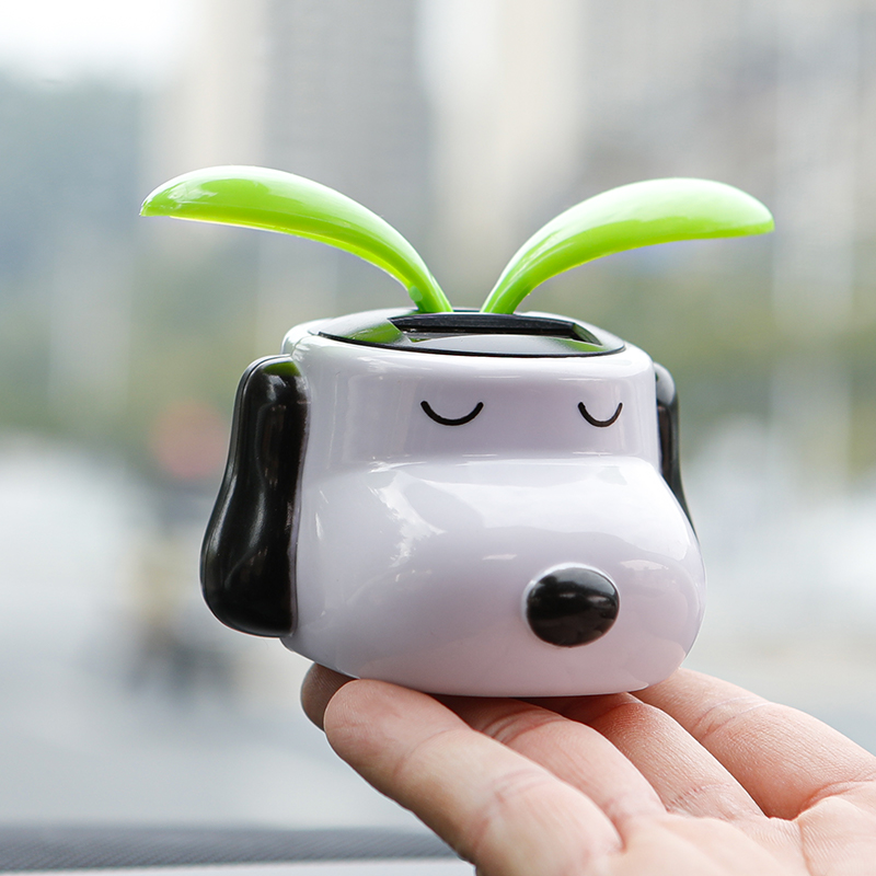Car Ornament Solar Swing Apple Flower Snoopy Dog Car Ornament Car Ornament Sunflower Ornament