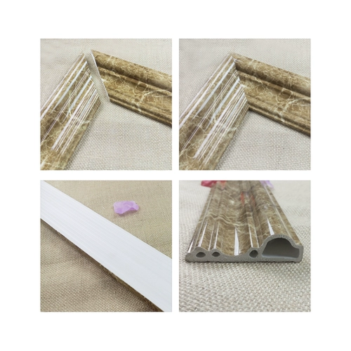 Пластиковые декоративные линии из ПВХ, прессованная по краям керамическая плитка, ТВ фон, стена, бордюр с каменным узором, фоторамка для гостиной, 3 метра