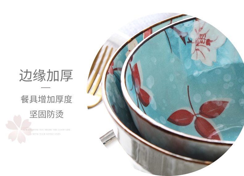 Ceramic bowl of soup bowl large rainbow such use household with rainbow such use super bowl of individual creative rainbow such to use Japanese bowls to eat rainbow such use