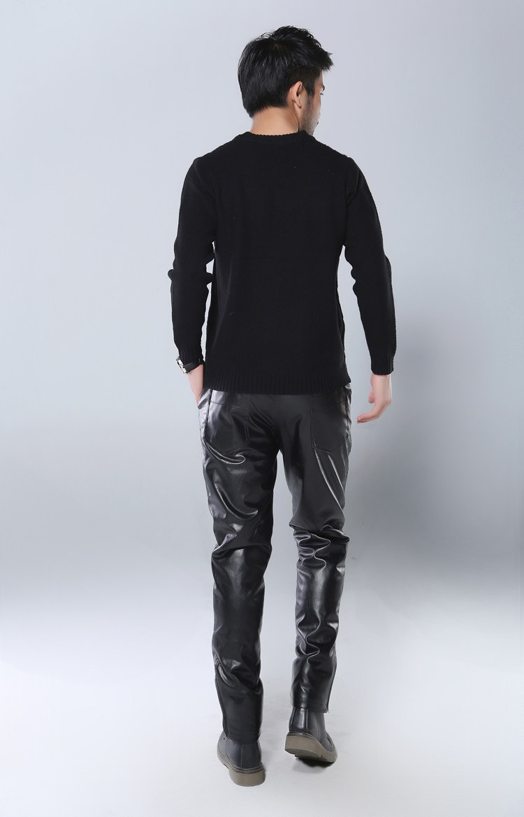 Pantalon cuir homme pour hiver - Ref 1482482 Image 10