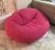 Nhật beanbag donut đôi màu đỏ mô hình lưới vải beanbag tatami đơn phòng ngủ giường ghế tựa phòng khách - Ghế sô pha